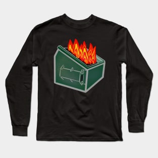 ster Fire Garbage Trash Can Long Sleeve T-Shirt